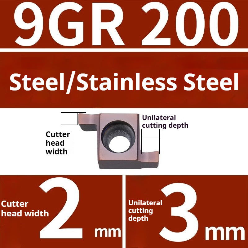 1008-CNC Bore Deep Grooving Inserts Small Hole Grooving Comma Inserts Insert Bar MB-05GR/07GR/09GR Rounded Corner Shandong Denso Pricision Tools Co.,Ltd.